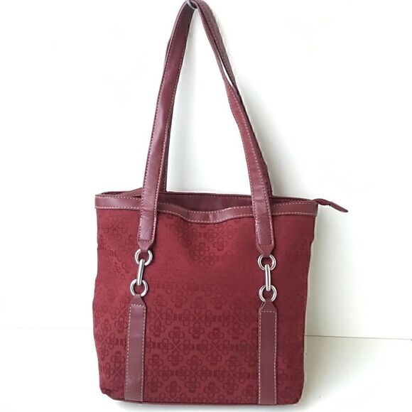 croft & barrow Handbags - Croft & Barrow Satchel Maroon 13x10.5x5